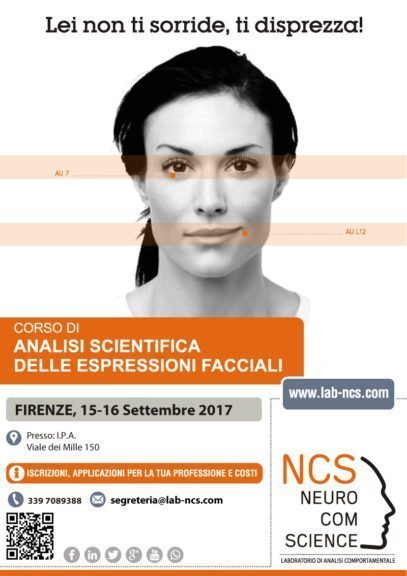 immagine articolo Corso di Analisi Scientifica delle Espressioni Facciali - Firenze